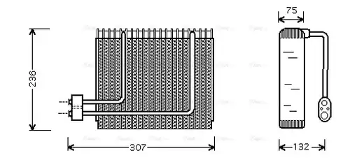 изпарител, климатична система AVA QUALITY COOLING HYV014