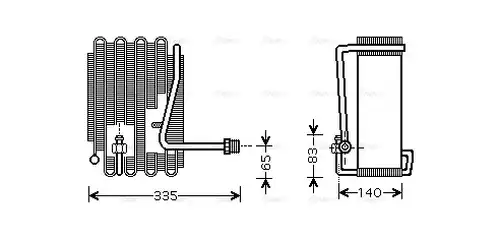 изпарител, климатична система AVA QUALITY COOLING HYV094