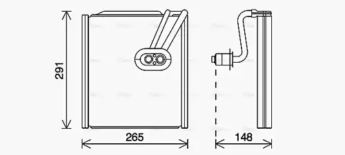 изпарител, климатична система AVA QUALITY COOLING HYV444