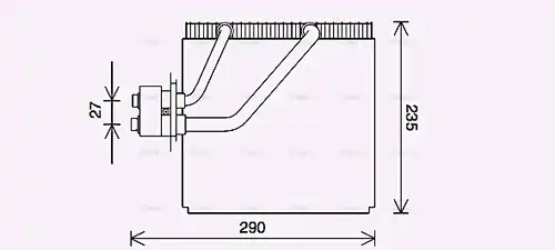 изпарител, климатична система AVA QUALITY COOLING HYV456