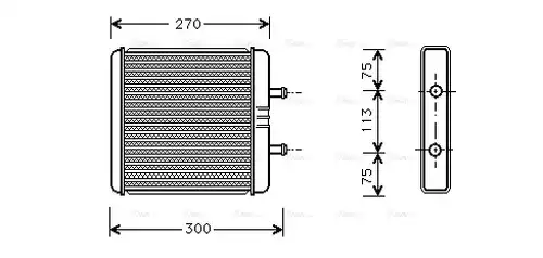 топлообменник, отопление на вътрешното пространство AVA QUALITY COOLING IV6048