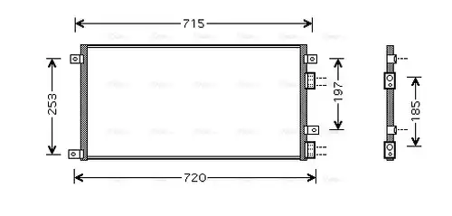 кондензатор, климатизация AVA QUALITY COOLING IVA5058