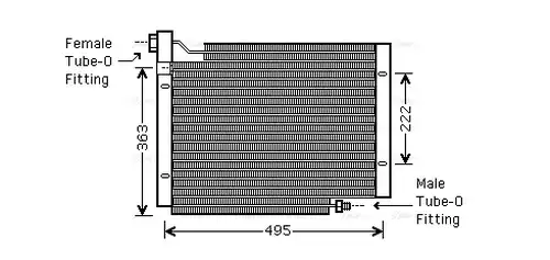 кондензатор, климатизация AVA QUALITY COOLING JE5004