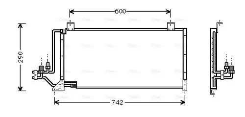 кондензатор, климатизация AVA QUALITY COOLING JE5006