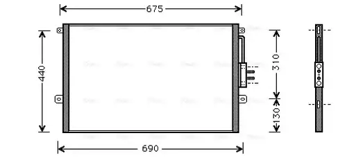 кондензатор, климатизация AVA QUALITY COOLING JE5018