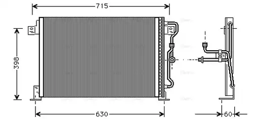 кондензатор, климатизация AVA QUALITY COOLING JE5019