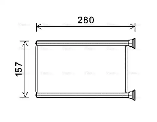 топлообменник, отопление на вътрешното пространство AVA QUALITY COOLING JEA6069