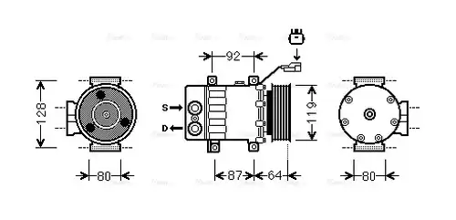 компресор за климатик AVA QUALITY COOLING JEAK047