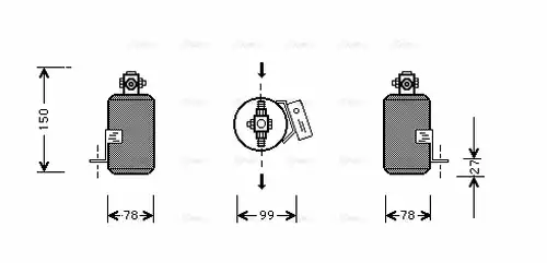 изсушител, климатизация AVA QUALITY COOLING JED040