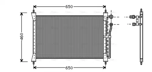 кондензатор, климатизация AVA QUALITY COOLING JR5012