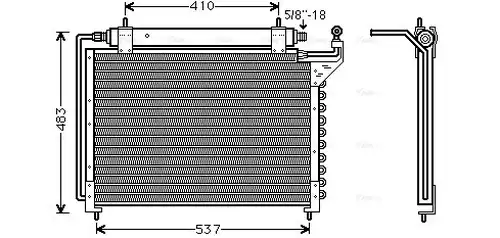 кондензатор, климатизация AVA QUALITY COOLING JR5013D