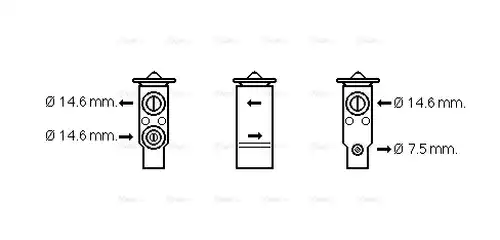 разширителен клапан, климатизация AVA QUALITY COOLING KA1184
