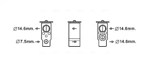 разширителен клапан, климатизация AVA QUALITY COOLING KA1217