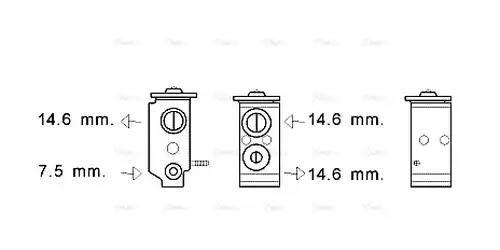 разширителен клапан, климатизация AVA QUALITY COOLING KA1268