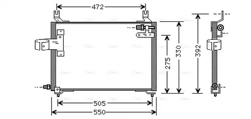 кондензатор, климатизация AVA QUALITY COOLING KA5006