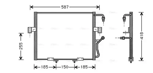 кондензатор, климатизация AVA QUALITY COOLING KA5011