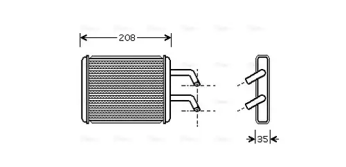 топлообменник, отопление на вътрешното пространство AVA QUALITY COOLING KA6045