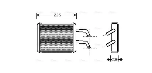 топлообменник, отопление на вътрешното пространство AVA QUALITY COOLING KA6109