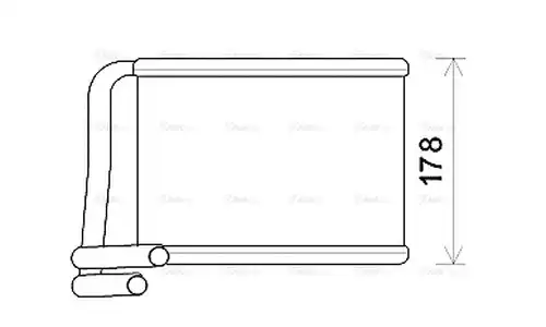 топлообменник, отопление на вътрешното пространство AVA QUALITY COOLING KA6222