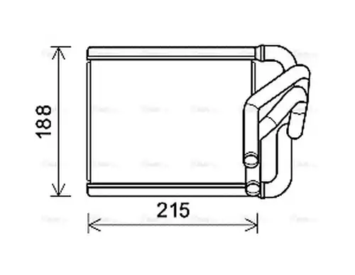 топлообменник, отопление на вътрешното пространство AVA QUALITY COOLING KA6273