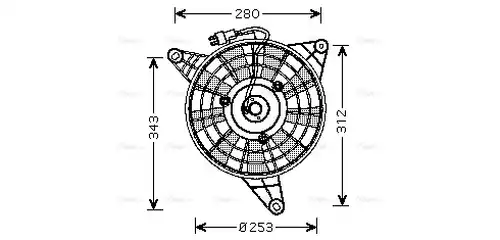 вентилатор, охлаждане на двигателя AVA QUALITY COOLING KA7510
