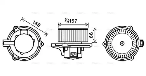 вентилатор вътрешно пространство AVA QUALITY COOLING KA8250