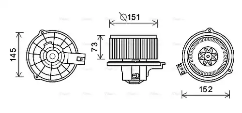 вентилатор вътрешно пространство AVA QUALITY COOLING KA8266