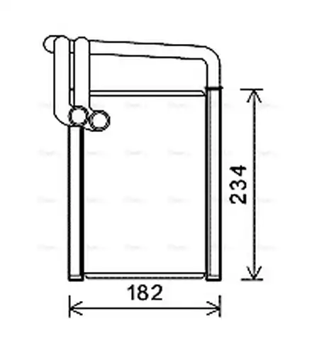 топлообменник, отопление на вътрешното пространство AVA QUALITY COOLING KAA6259