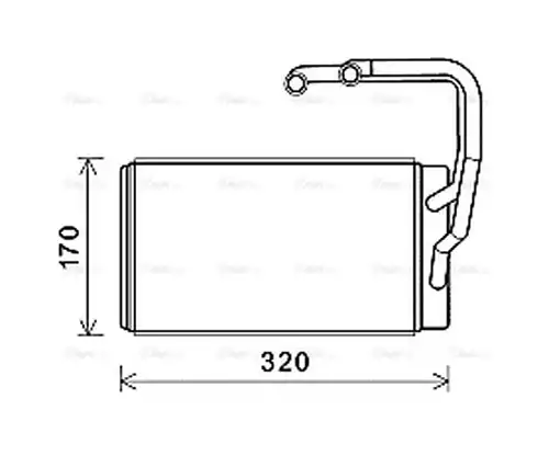 топлообменник, отопление на вътрешното пространство AVA QUALITY COOLING KAA6263