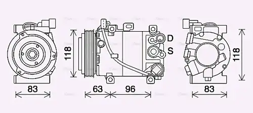 компресор за климатик AVA QUALITY COOLING KAK282