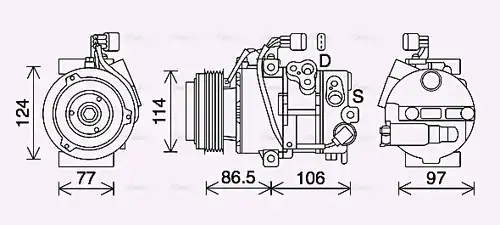 компресор за климатик AVA QUALITY COOLING KAK285