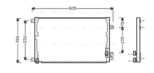 кондензатор, климатизация AVA QUALITY COOLING LC5071