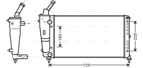 воден радиатор AVA QUALITY COOLING LCA2083