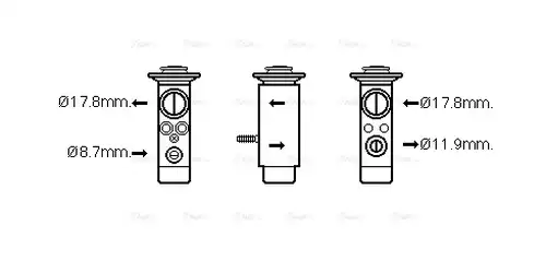 разширителен клапан, климатизация AVA QUALITY COOLING MC1017