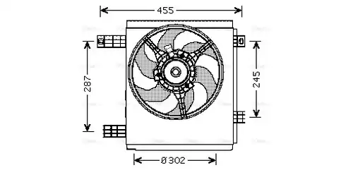 вентилатор, охлаждане на двигателя AVA QUALITY COOLING MC7501