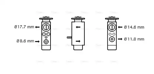 разширителен клапан, климатизация AVA QUALITY COOLING MS1094