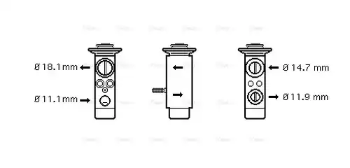 разширителен клапан, климатизация AVA QUALITY COOLING MS1112