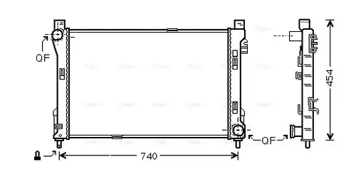 воден радиатор AVA QUALITY COOLING MS2288