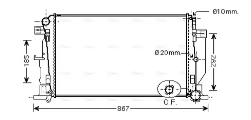 воден радиатор AVA QUALITY COOLING MS2444