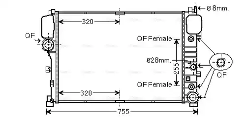 воден радиатор AVA QUALITY COOLING MS2492