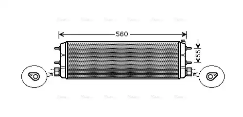 маслен радиатор, двигателно масло AVA QUALITY COOLING MS3387