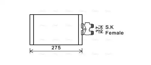 маслен радиатор, автоматична трансмисия AVA QUALITY COOLING MS3535