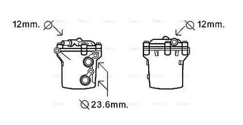 маслен радиатор, двигателно масло AVA QUALITY COOLING MS3541