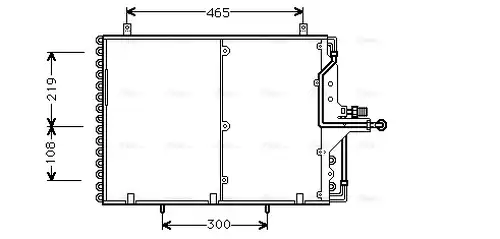 кондензатор, климатизация AVA QUALITY COOLING MS5169