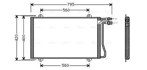 кондензатор, климатизация AVA QUALITY COOLING MS5219