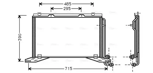 кондензатор, климатизация AVA QUALITY COOLING MS5222