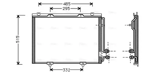 кондензатор, климатизация AVA QUALITY COOLING MS5232