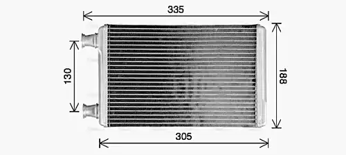 топлообменник, отопление на вътрешното пространство AVA QUALITY COOLING MS6779