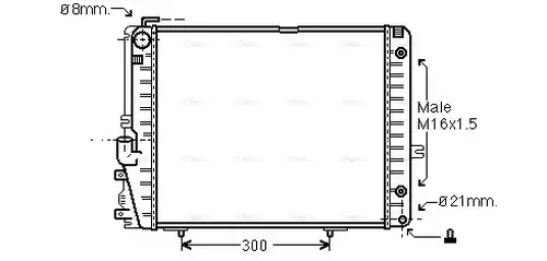 воден радиатор AVA QUALITY COOLING MSA2072