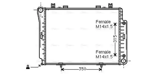 воден радиатор AVA QUALITY COOLING MSA2144